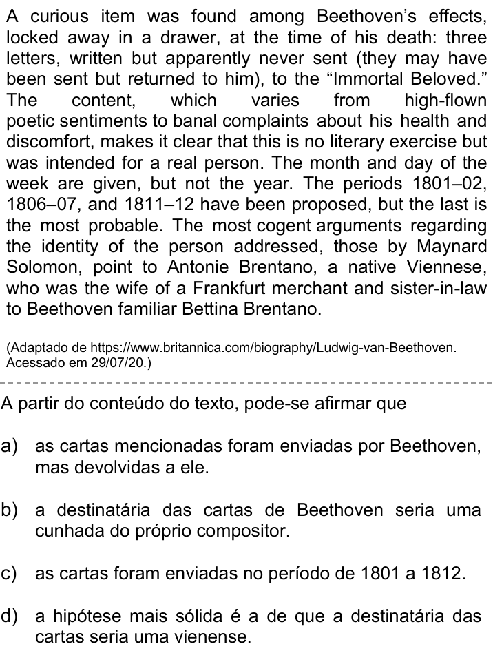 Questão 15 no caderno Q da UNICAMP 2021