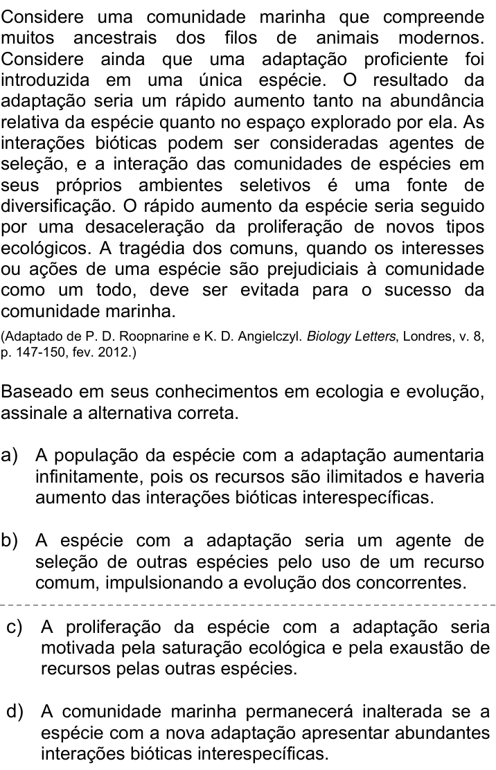 Questão 22 no caderno Q da UNICAMP 2021