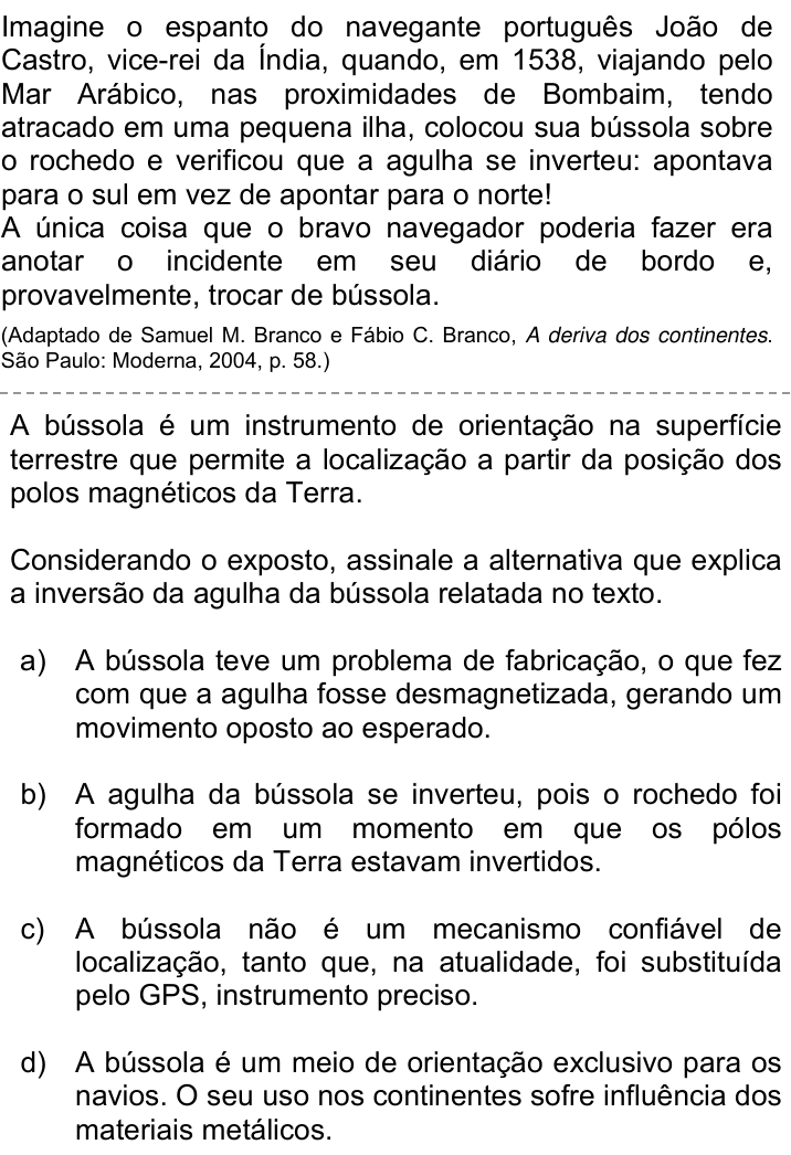 Questão 71 no caderno Q da UNICAMP 2021