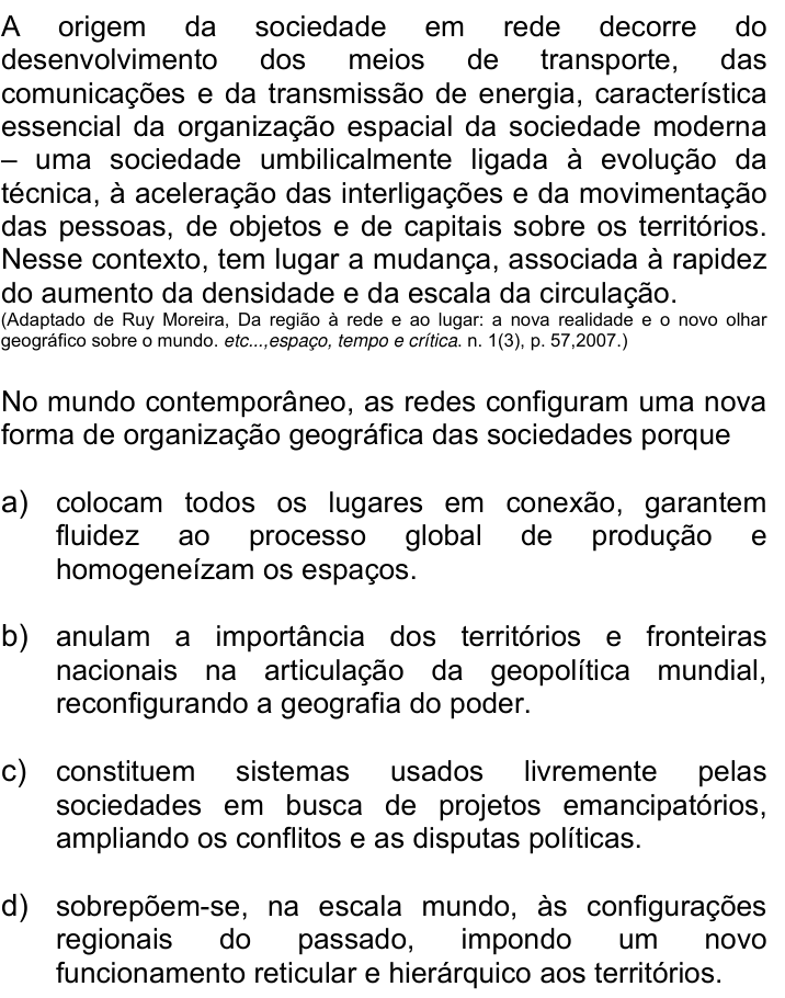 Questão 24 no caderno Q da UNICAMP 2020