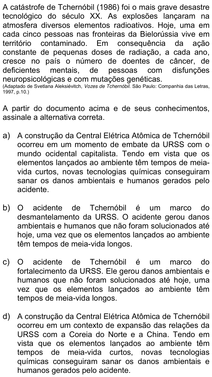 Questão 55 no caderno Q da UNICAMP 2020