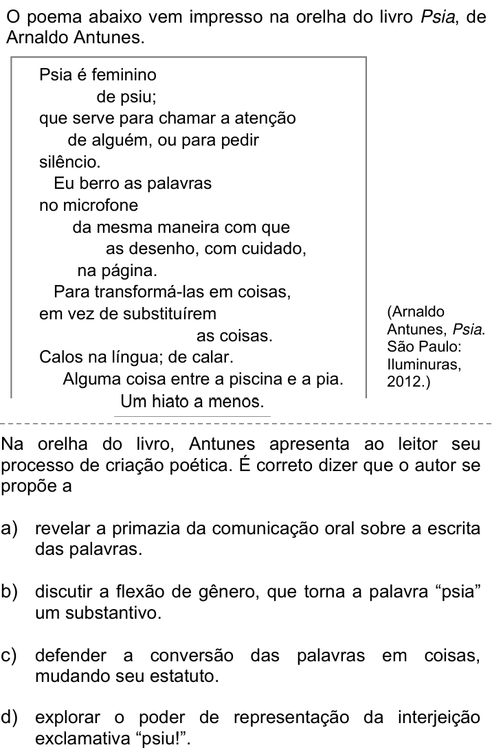 Questão 63 no caderno Q da UNICAMP 2020