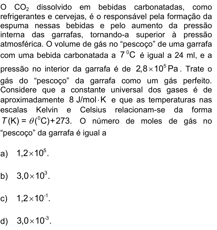 Questão 75 no caderno Q da UNICAMP 2020
