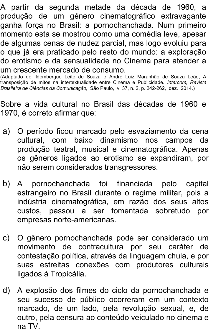 Questão 89 no caderno Q da UNICAMP 2020