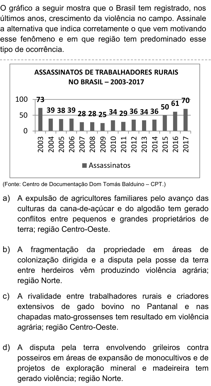 Questão 27 no caderno Q da UNICAMP 2019