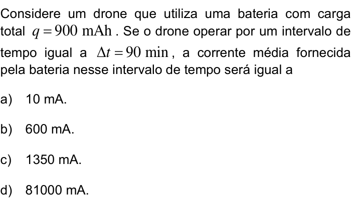 Questão 40 no caderno Q da UNICAMP 2019