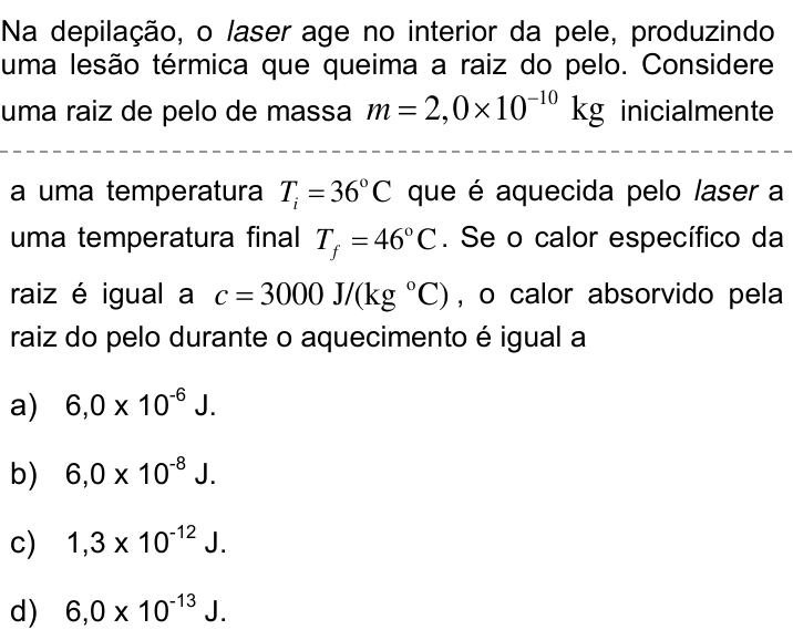 Questão 44 no caderno Q da UNICAMP 2019