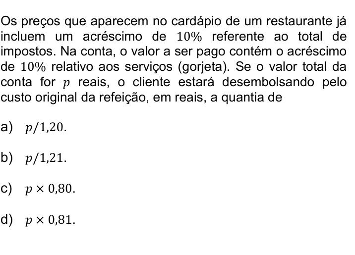 Questão 59 no caderno Q da UNICAMP 2019