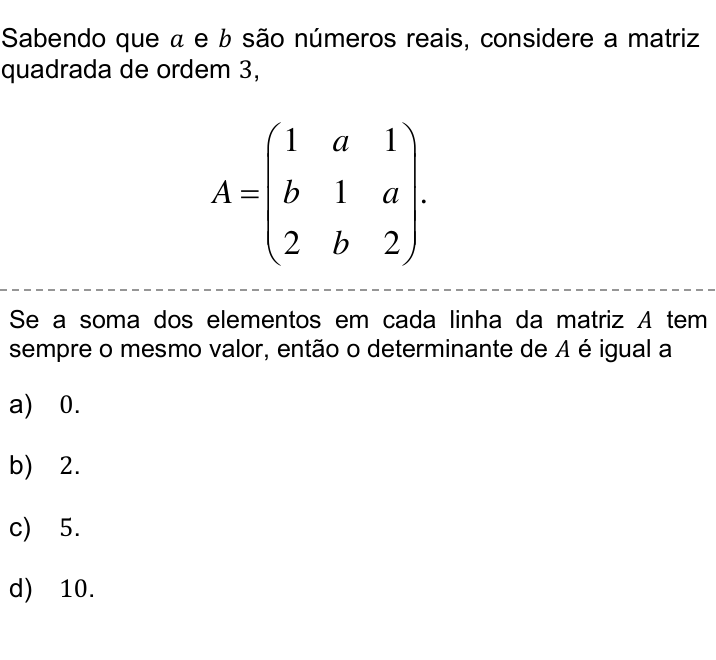 Questão 68 no caderno Q da UNICAMP 2019