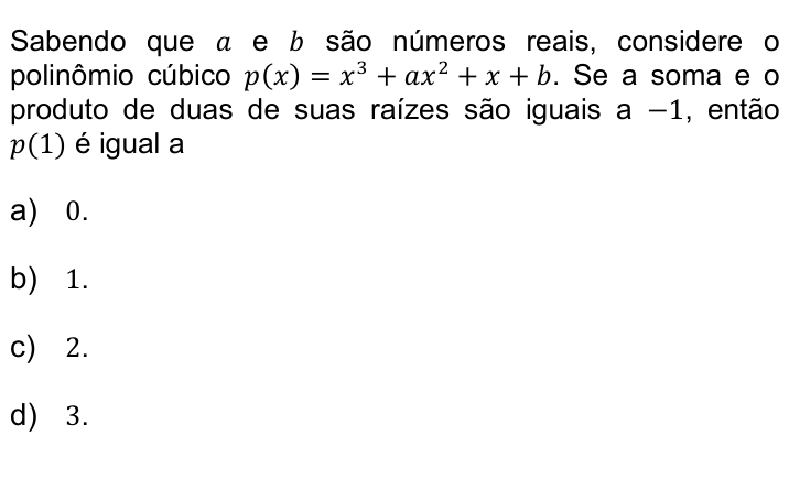 Questão 70 no caderno Q da UNICAMP 2019