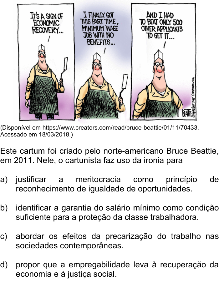 Questão 85 no caderno Q da UNICAMP 2019