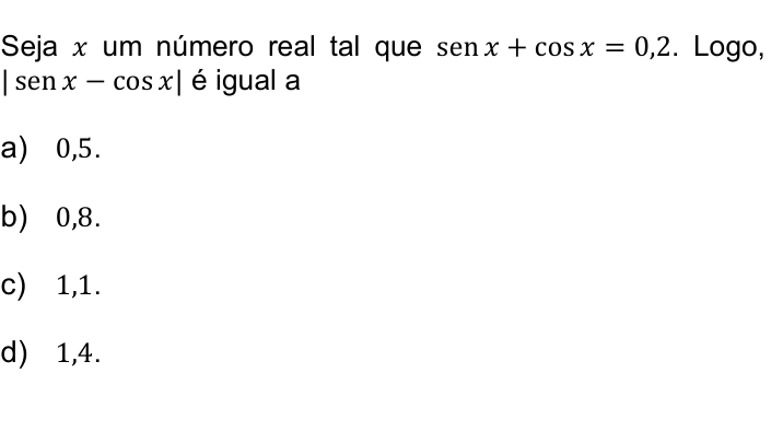Questão 24 no caderno Q da UNICAMP 2018