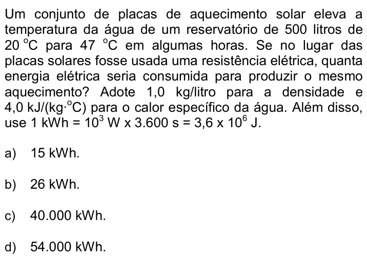 Questão 45 no caderno Q da UNICAMP 2018