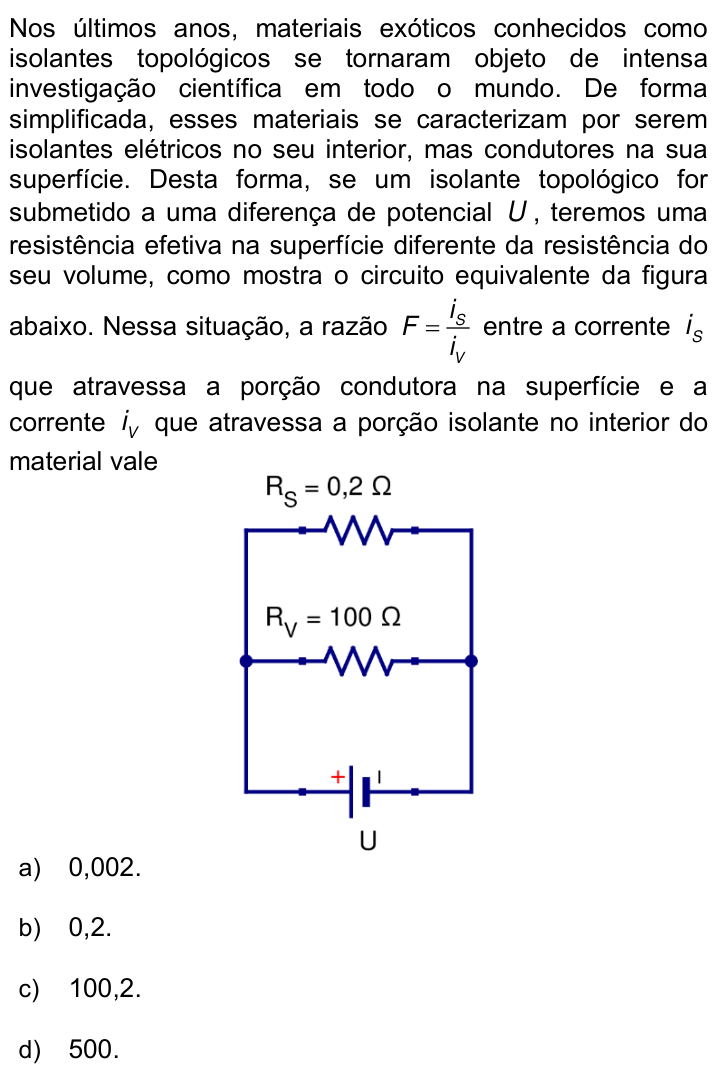 Questão 46 no caderno Q da UNICAMP 2018