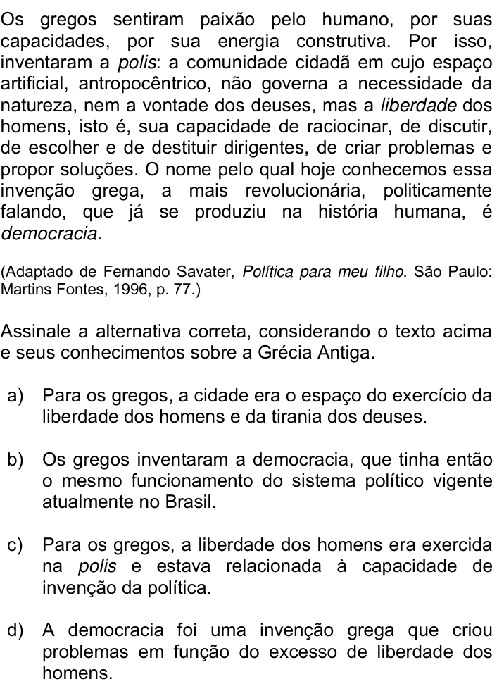 Questão 49 no caderno Q da UNICAMP 2018
