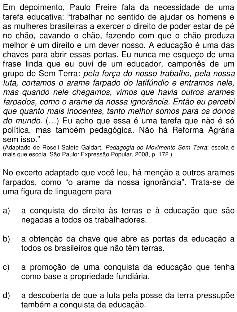 Questão 3 no caderno Q da UNICAMP 2017