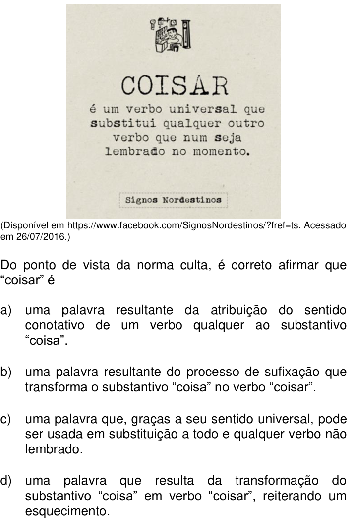 Questão 4 no caderno Q da UNICAMP 2017