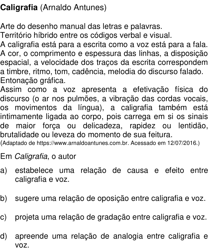 Questão 7 no caderno Q da UNICAMP 2017