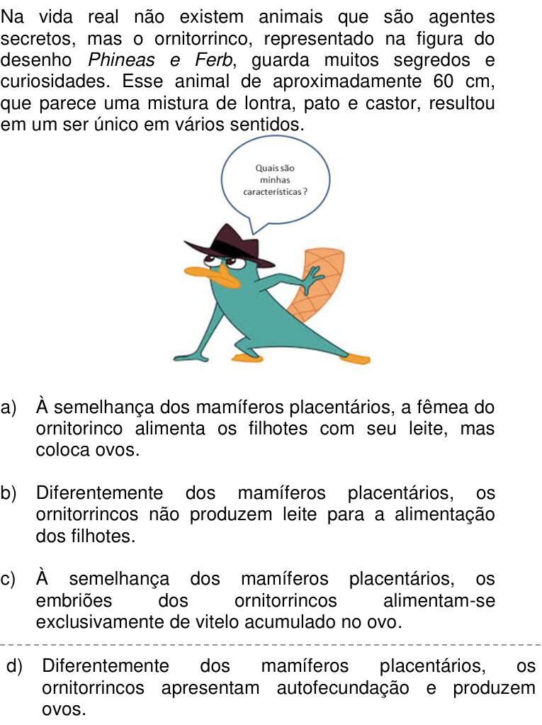 Questão 44 no caderno Q da UNICAMP 2017
