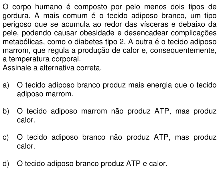Questão 46 no caderno Q da UNICAMP 2017