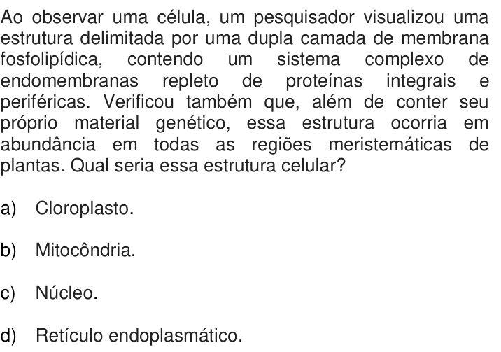 Questão 47 no caderno Q da UNICAMP 2017
