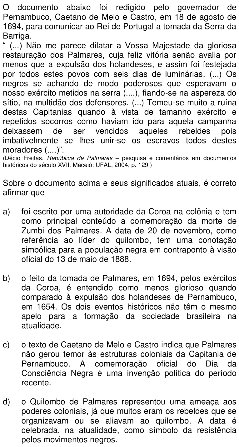 Questão 49 no caderno Q da UNICAMP 2017