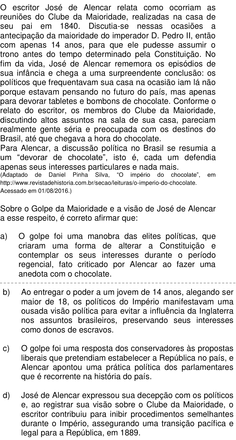 Questão 51 no caderno Q da UNICAMP 2017