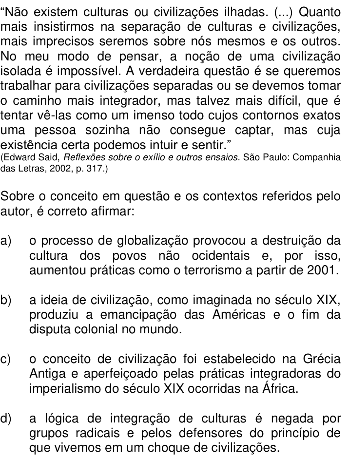 Questão 55 no caderno Q da UNICAMP 2017