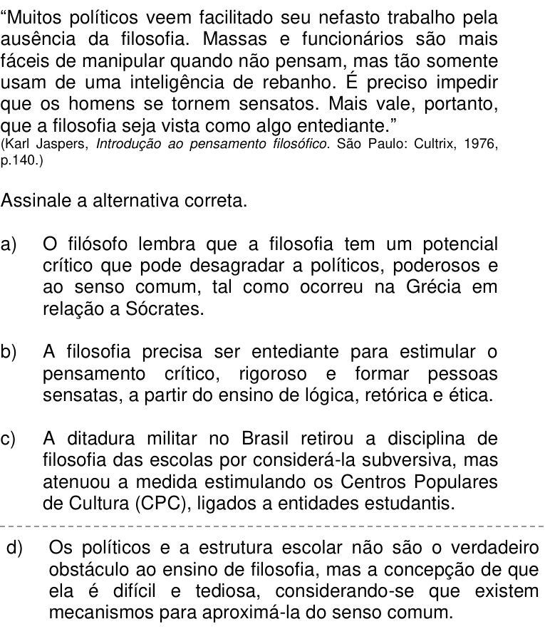 Questão 56 no caderno Q da UNICAMP 2017