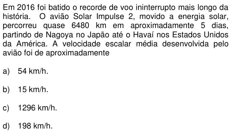 Questão 57 no caderno Q da UNICAMP 2017
