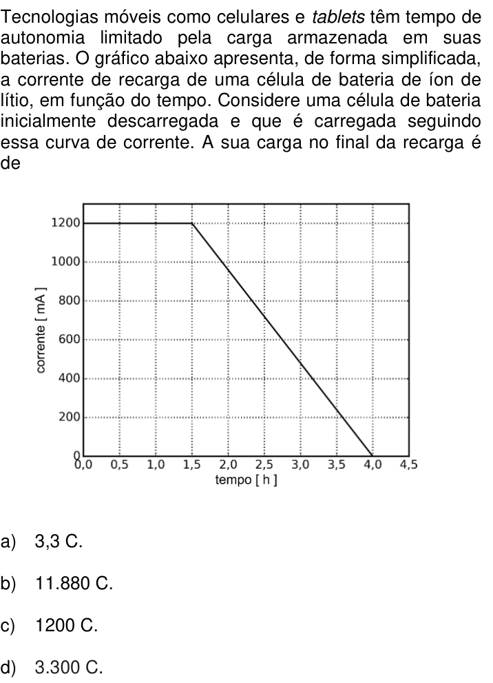Questão 63 no caderno Q da UNICAMP 2017