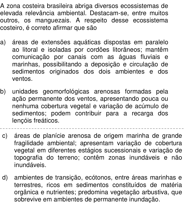 Questão 68 no caderno Q da UNICAMP 2017