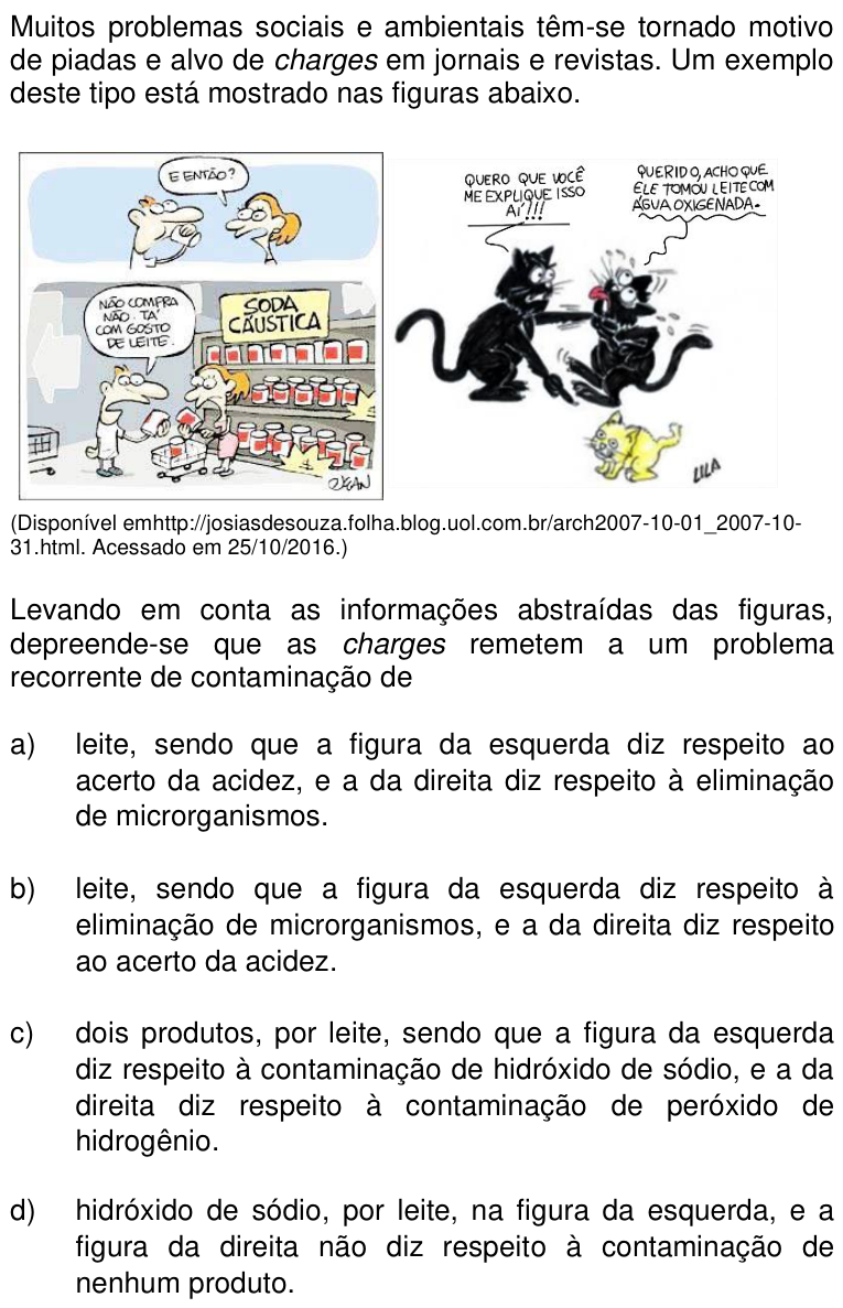 Questão 75 no caderno Q da UNICAMP 2017
