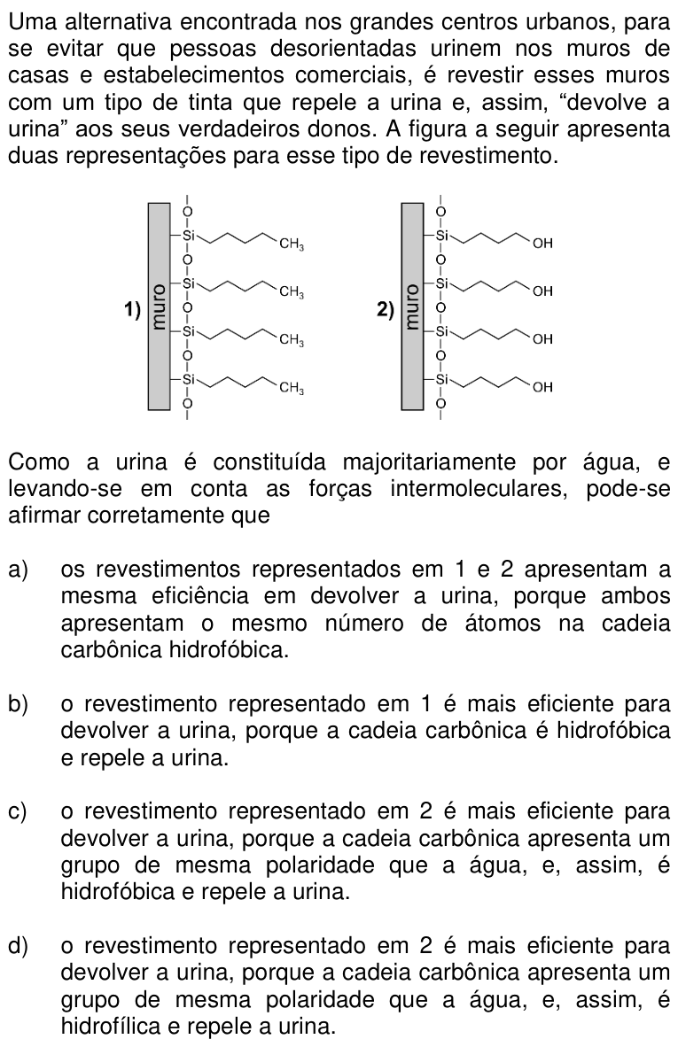 Questão 79 no caderno Q da UNICAMP 2017