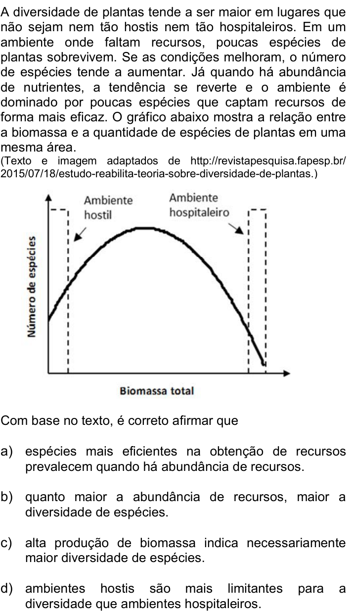 Questão 13 no caderno Q da UNICAMP 2016