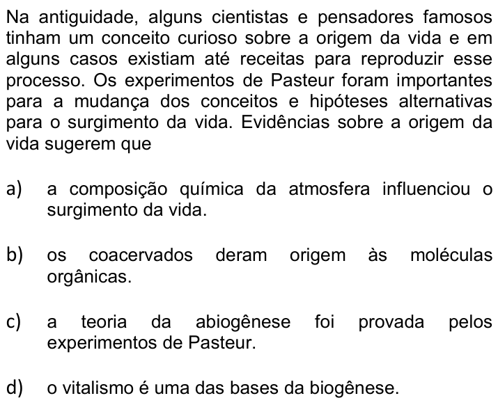 Questão 20 no caderno Q da UNICAMP 2016