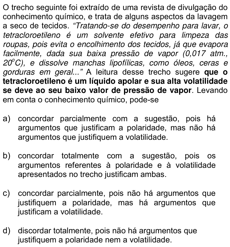Questão 24 no caderno Q da UNICAMP 2016