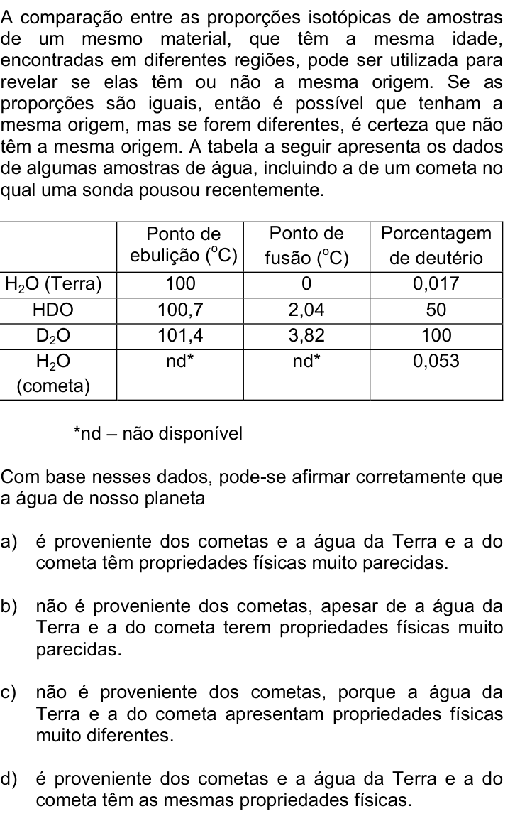 Questão 29 no caderno Q da UNICAMP 2016