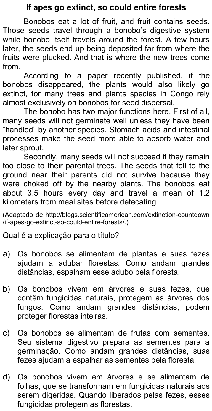 Questão 38 no caderno Q da UNICAMP 2016