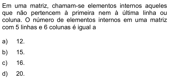 Questão 43 no caderno Q da UNICAMP 2016
