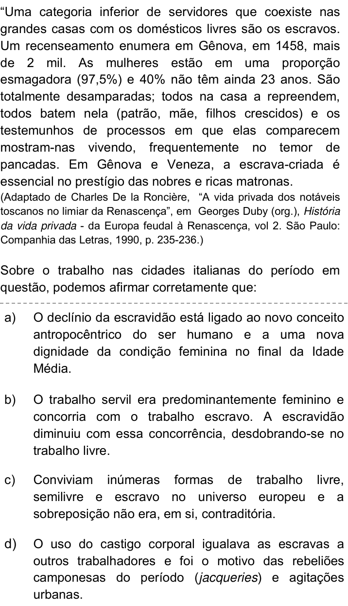 Questão 59 no caderno Q da UNICAMP 2016