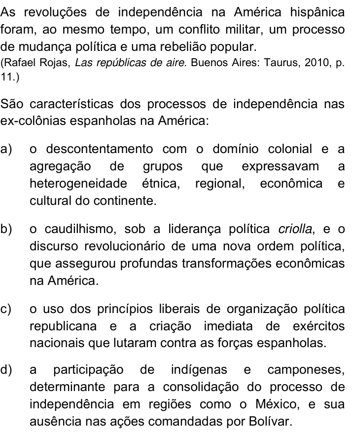 Questão 61 no caderno Q da UNICAMP 2016