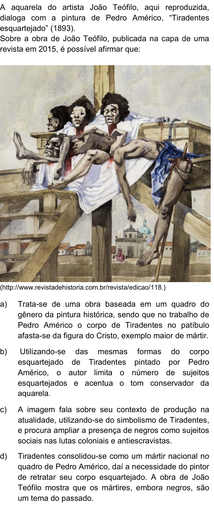 Questão 65 no caderno Q da UNICAMP 2016