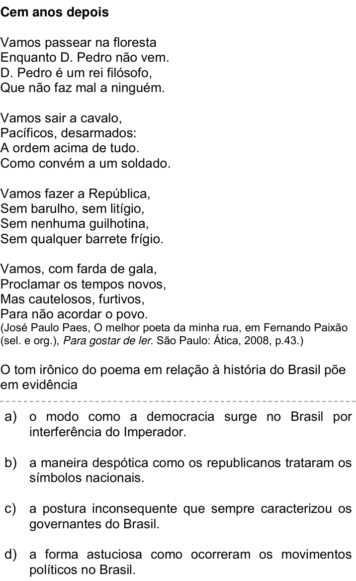 Questão 83 no caderno Q da UNICAMP 2016