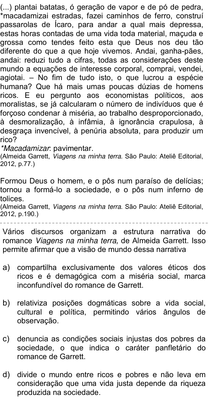 Questão 87 no caderno Q da UNICAMP 2016