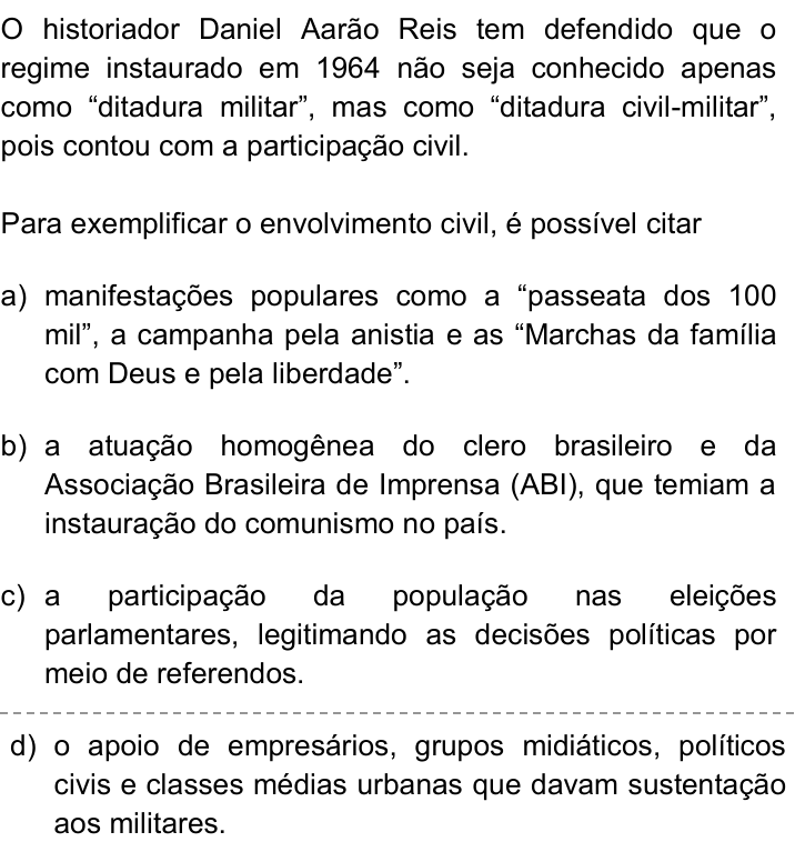 Questão 57 no caderno Q da UNICAMP 2015
