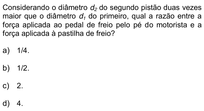 Questão 64 no caderno Q da UNICAMP 2015