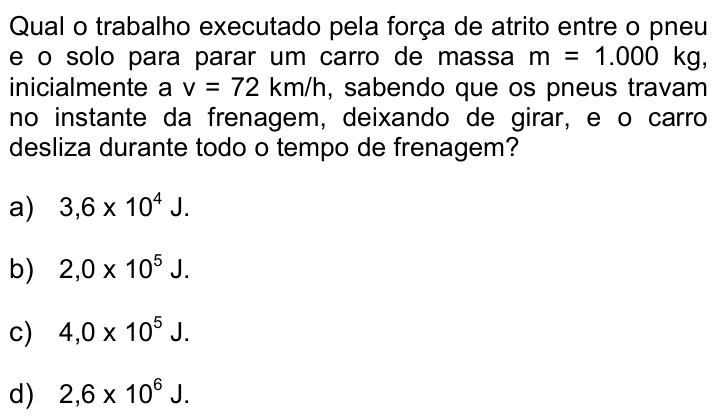 Questão 65 no caderno Q da UNICAMP 2015