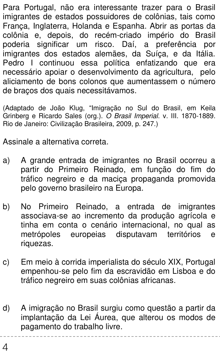 Questão 6 no caderno Q da UNICAMP 2014