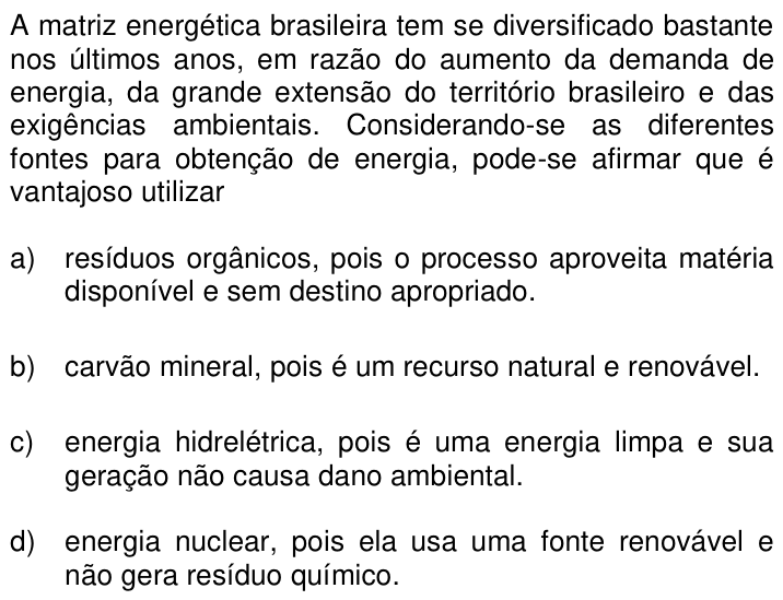 Questão 29 no caderno Q da UNICAMP 2014